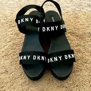 DKNY wedge heel sandals